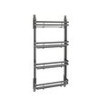 Rev-A-Shelf Rev-A-Shelf Steel WallDoor Mount Spice Rack Organizer 5365-10-FOG